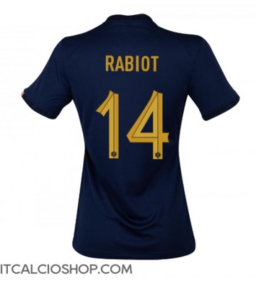 Francia Adrien Rabiot #14 Prima Maglia Femmina Mondiali 2022 Manica Corta